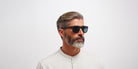 Mykita® WAVE MYK WAVE MD22 Ebony Brown / Polarized Pro Ocean Blue 56 - MD22 Ebony Brown / Polarized Pro Ocean Blue Sunglasses
