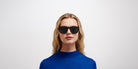 Mykita® WAVE MYK WAVE MD22 Ebony Brown / Polarized Pro Ocean Blue 56 - MD22 Ebony Brown / Polarized Pro Ocean Blue Sunglasses