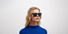 Mykita® WAVE MYK WAVE MD22 Ebony Brown / Polarized Pro Ocean Blue 56 - MD22 Ebony Brown / Polarized Pro Ocean Blue Sunglasses