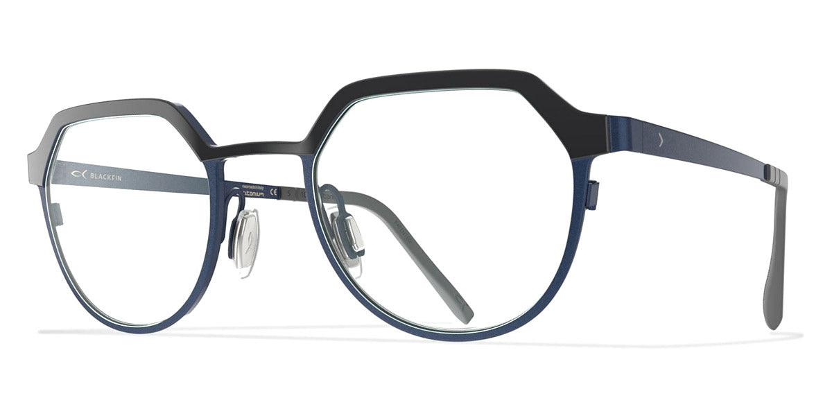 Blackfin® WELLS BLF WELLS 1492 46 - Black Gold/Blue Navy Eyeglasses