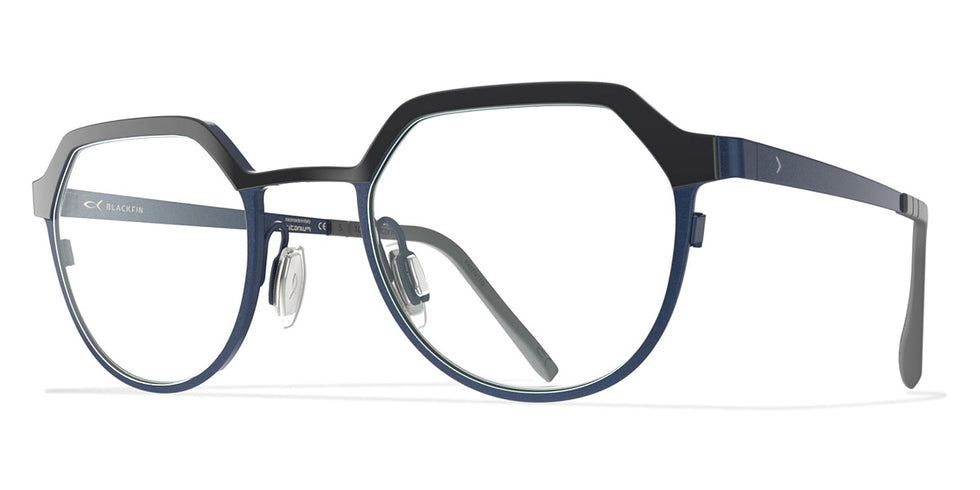Blackfin® WELLS BLF WELLS 1492 46 - Black Gold/Blue Navy Eyeglasses