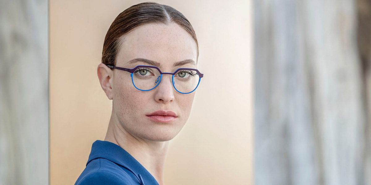 Blackfin® WELLS BLF WELLS 1492 46 - Black Gold/Blue Navy Eyeglasses