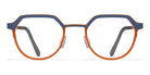 Blackfin® WELLS BLF WELLS 1550 46 - Storm Navy Blue/Sunset Orange Eyeglasses