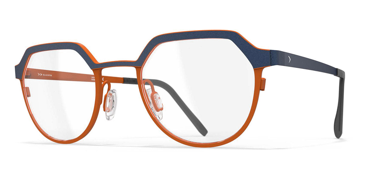 Blackfin® WELLS BLF WELLS 1550 46 - Storm Navy Blue/Sunset Orange Eyeglasses