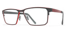 Blackfin® WESTHAMPTON BLF WESTHAMPTON 1469 56 - Matt Black/Fluo Red Eyeglasses