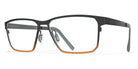 Blackfin® WESTHAMPTON BLF WESTHAMPTON 1501 56 - Black Ink/Space Orange Eyeglasses