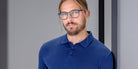 Blackfin® WHITBY BLF WHITBY 1607 53 - Antique Silver/Blackfin Black Eyeglasses