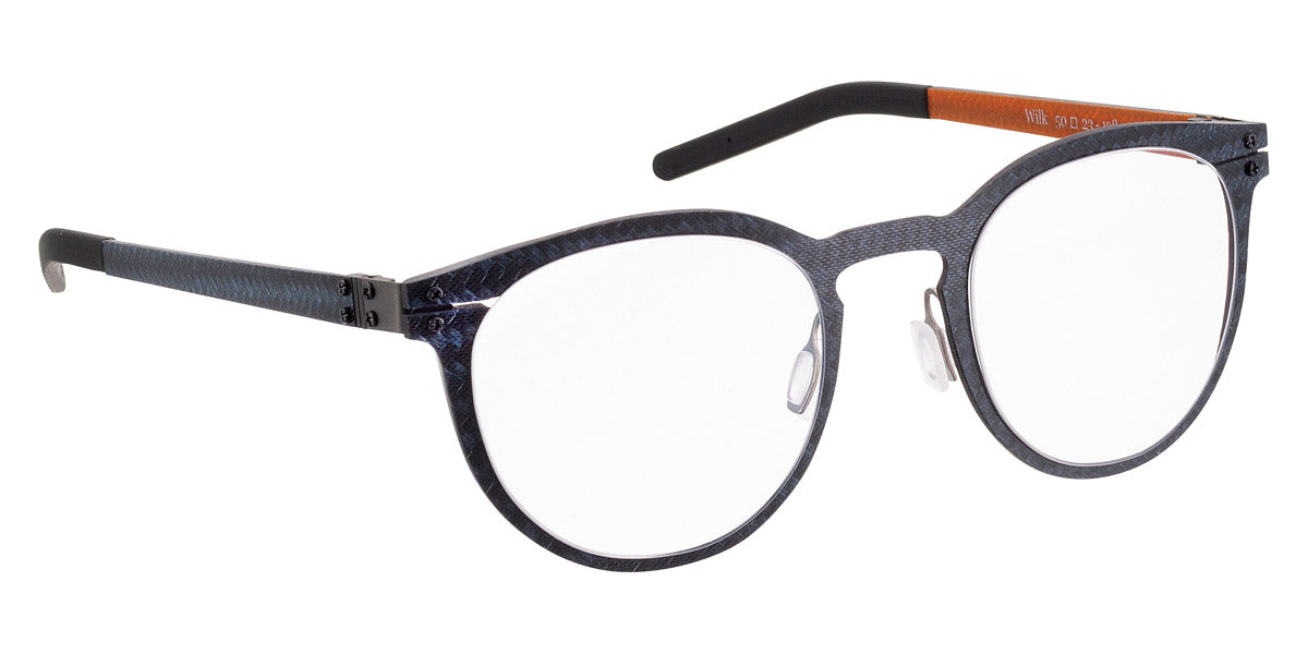BLAC® WILK BLAC WILK DE BU 50 - Blue / Orange Eyeglasses