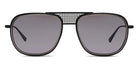 SALT.® X RADFORD RS-500 SAL X RADFORD RS-500 BSAS 55 - Black Sand/Antique Silver/Polarized Black CR-39 Lens Sunglasses
