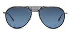 SALT.® X RADFORD RS-600 SAL X RADFORD RS-600 ASI 59 - Antique Silver/Indigo Blue/Polarized Denim CR-39 Lens Sunglasses