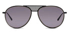 SALT.® X RADFORD RS-600 SAL X RADFORD RS-600 BSAS 59 - Black Sand/Antique Silver/Polarized Black CR-39 Lens Sunglasses