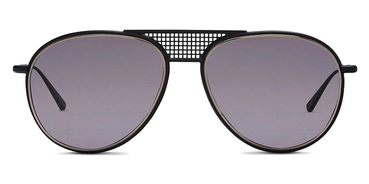 SALT.® X RADFORD RS-600 SAL X RADFORD RS-600 BSAS 59 - Black Sand/Antique Silver/Polarized Black CR-39 Lens Sunglasses