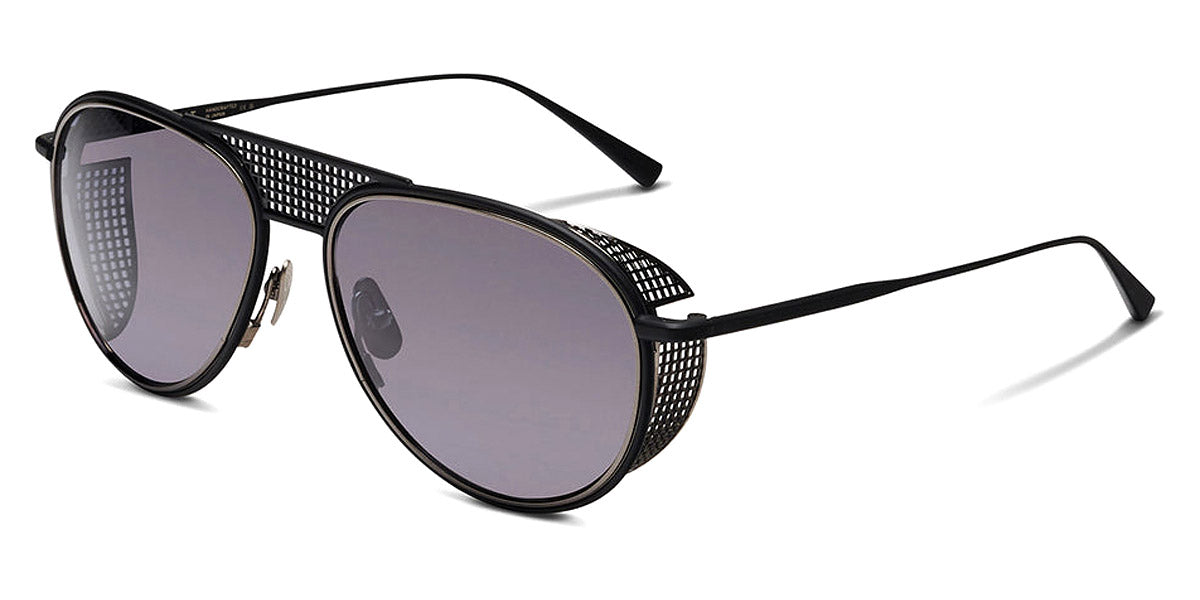 SALT.® X RADFORD RS-600 SAL X RADFORD RS-600 BSAS 59 - Black Sand/Antique Silver/Polarized Black CR-39 Lens Sunglasses