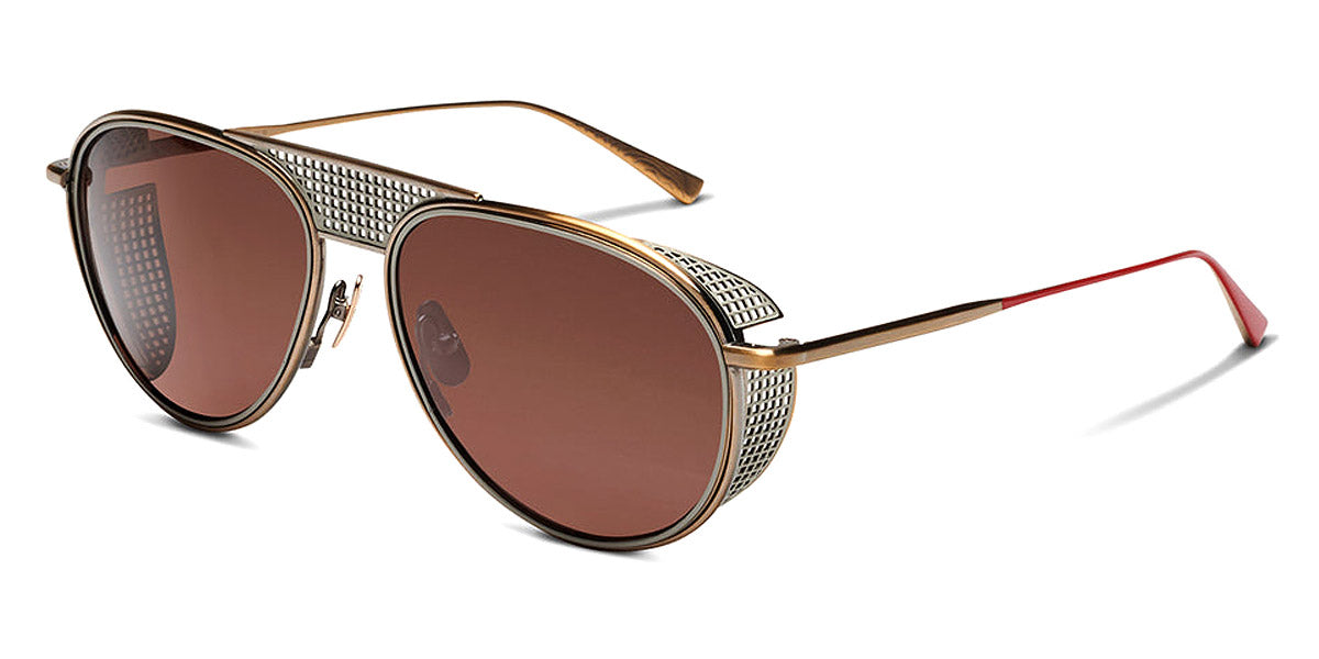 SALT.® X RADFORD RS-600 SAL X RADFORD RS-600 GL 59 - Gold Leaf/Polarized Crimson CR-39 Lens Sunglasses