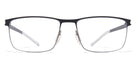 Mykita® XANDER MYK XANDER Shiny Graphite/Nearly Black 55 - Shiny Graphite/Nearly Black Eyeglasses