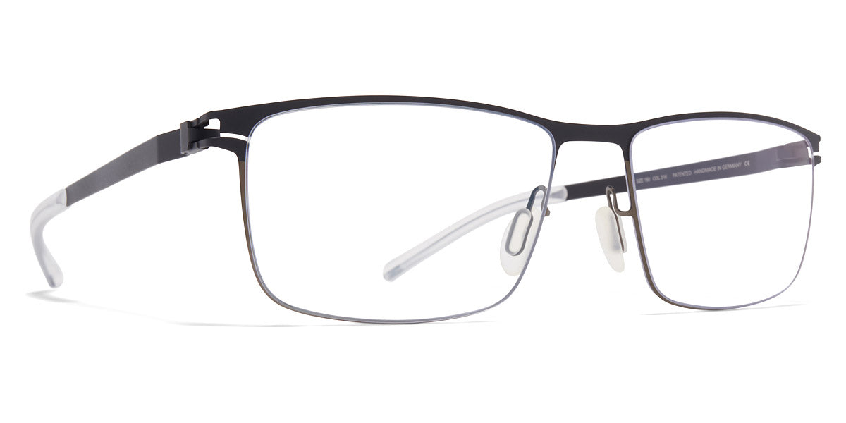 Mykita® XANDER MYK XANDER Shiny Graphite/Nearly Black 55 - Shiny Graphite/Nearly Black Eyeglasses