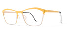 Blackfin® YARMOUTH BLF YARMOUTH 761 53 - Yellow/Silver Eyeglasses