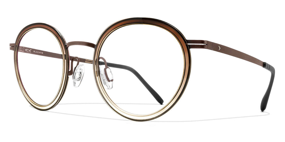Blackfin® YATES BLF YATES 1417 46 - Brushed Brown/Gradient Brown Eyeglasses