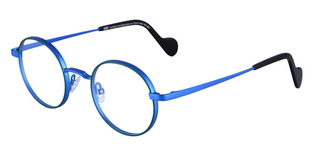 NaoNed® Yeched Mat NAO Yeched Mat 7080 45 - 7080 Portobello Green/Fluoresecent Dark Blue Eyeglasses