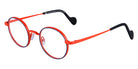 NaoNed® Yeched Mat NAO Yeched Mat 7771 45 - 7771 Peacock Blue/Gurvan Orange Eyeglasses
