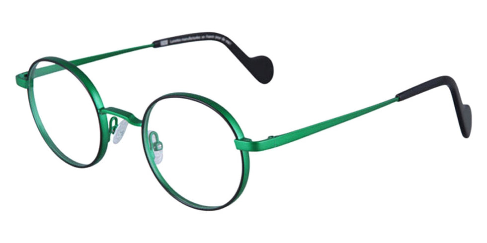 NaoNed® Yeched Mat NAO Yeched Mat 7901 45 - 7901 Matte Black/Fluorescent Dark Green Eyeglasses