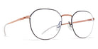 Mykita® YNGVE MYK YNGVE Shiny Copper/Black 48 - Shiny Copper/Black Eyeglasses