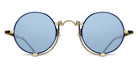 Matsuda® 10601H MTD 10601H Brushed Gold/Navy/Cobalt Blue 45 - Brushed Gold/Navy / Cobalt Blue Sunglasses