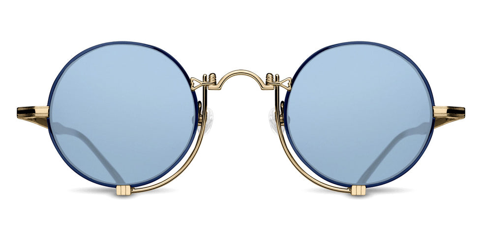 Matsuda® 10601H MTD 10601H Brushed Gold/Navy/Cobalt Blue 45 - Brushed Gold/Navy / Cobalt Blue Sunglasses