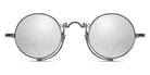 Matsuda® 10601H MTD 10601H Matte Black/Silver Mirror 45 - Matte Black / Silver Mirror Sunglasses