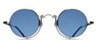 Matsuda® 10601H MTD 10601H Palladium White/Cobalt Blue 45 - Palladium White / Cobalt Blue Sunglasses