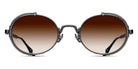 Matsuda® 10610H MTD 10610H Matte Black/Brown Gradient 51 - Matte Black / Brown Gradient Sunglasses