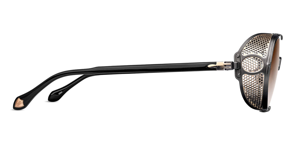 Matsuda® 10610H MTD 10610H Matte Black/Brown Gradient 51 - Matte Black / Brown Gradient Sunglasses