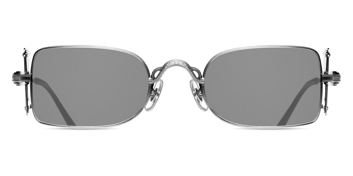 Matsuda® 10611H MTD 10611H Palladium White/Brushed Silver/Grey 48 - Palladium White/Brushed Silver / Grey Sunglasses