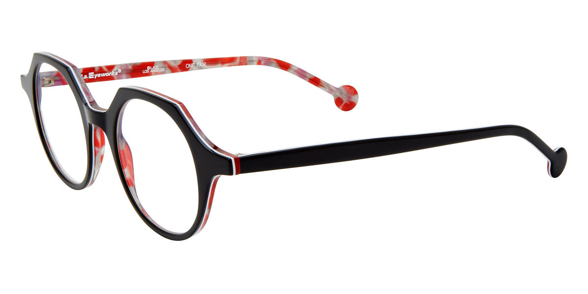L.A.Eyeworks® QUILL  LA QUILL 984 43 - Happy Black Eyeglasses