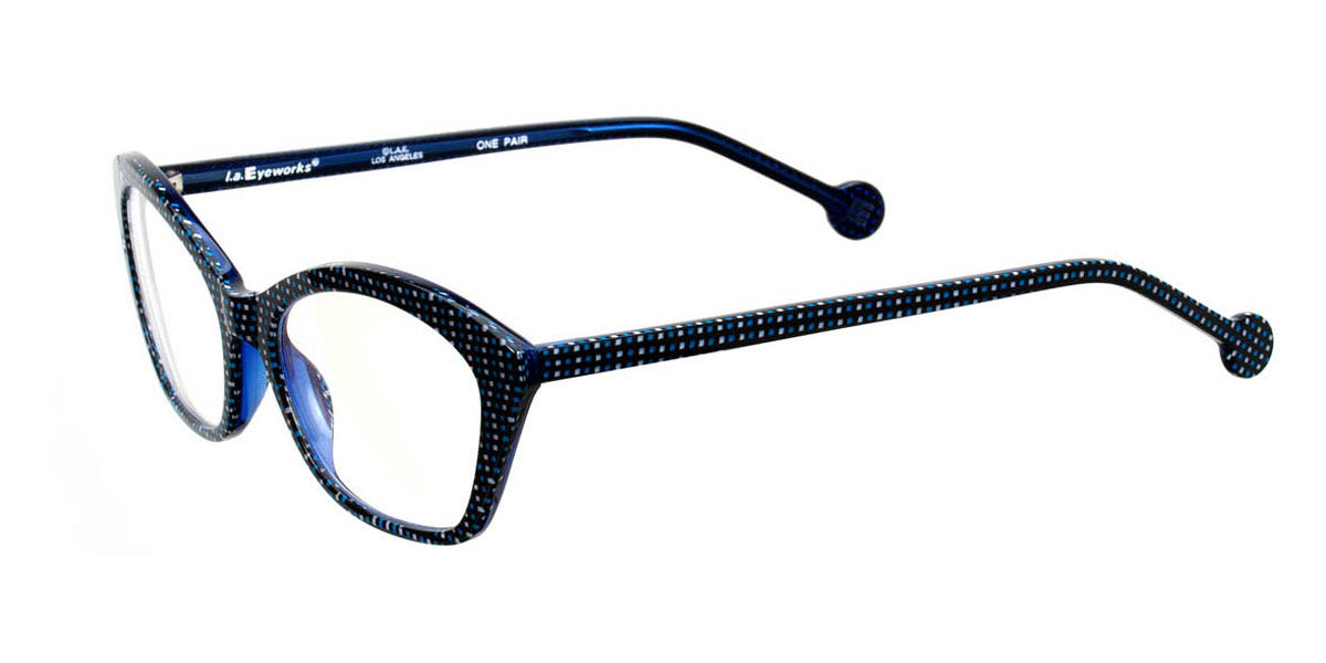 L.A.Eyeworks® PANCAKE  LA PANCAKE 967 51 - Blue Points Eyeglasses