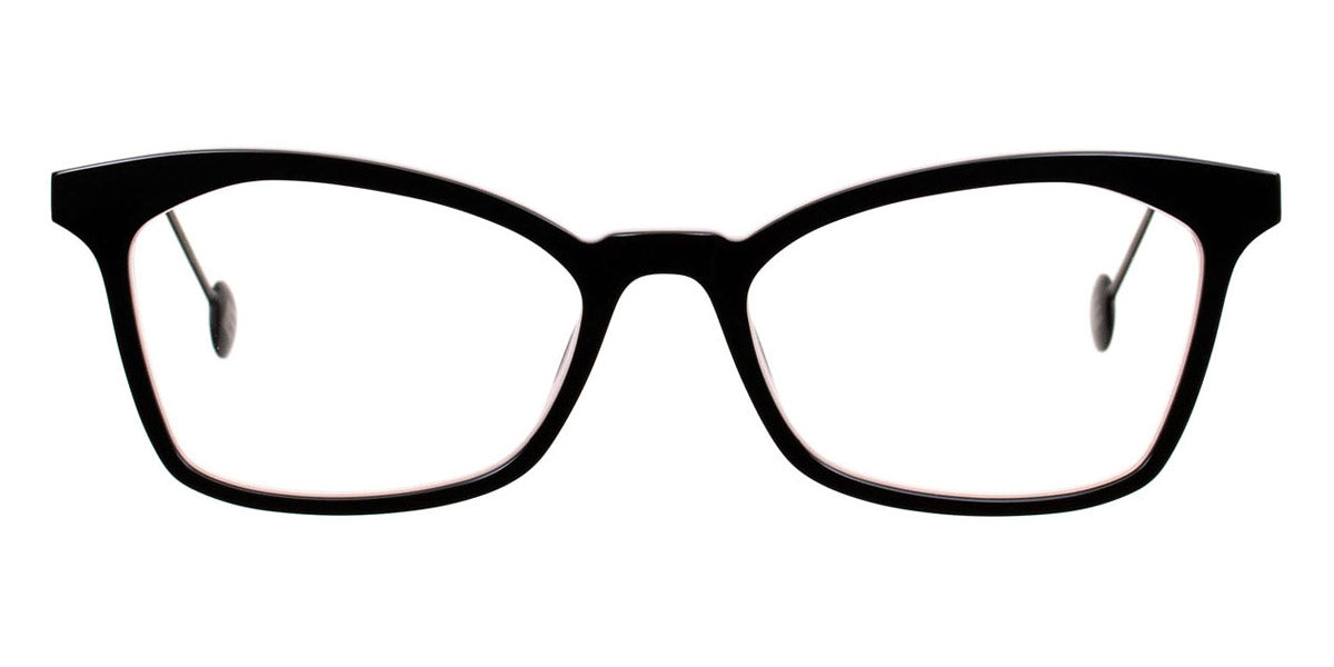 L.A.Eyeworks® PLUM  LA PLUM 975472M 51 - Black Blush with Black Matte Eyeglasses