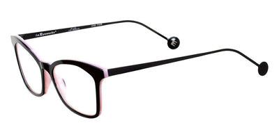 L.A.Eyeworks® PLUM  LA PLUM 975472M 51 - Black Blush with Black Matte Eyeglasses