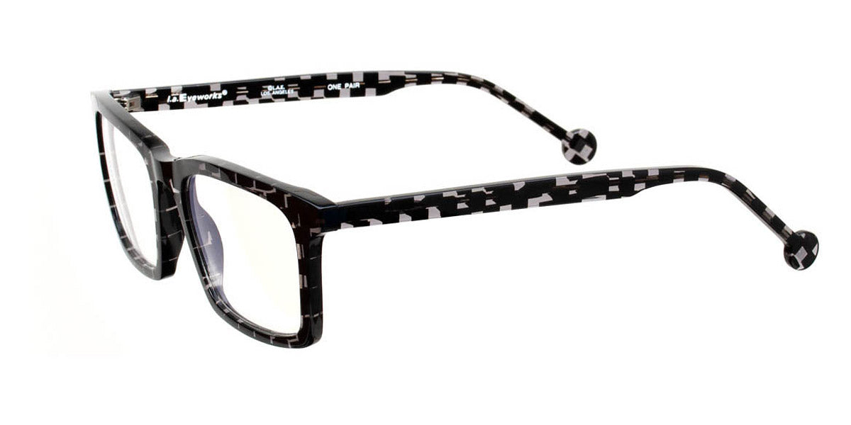 L.A.Eyeworks® BRONCO  LA BRONCO 609 59 - Smoke Squares Eyeglasses