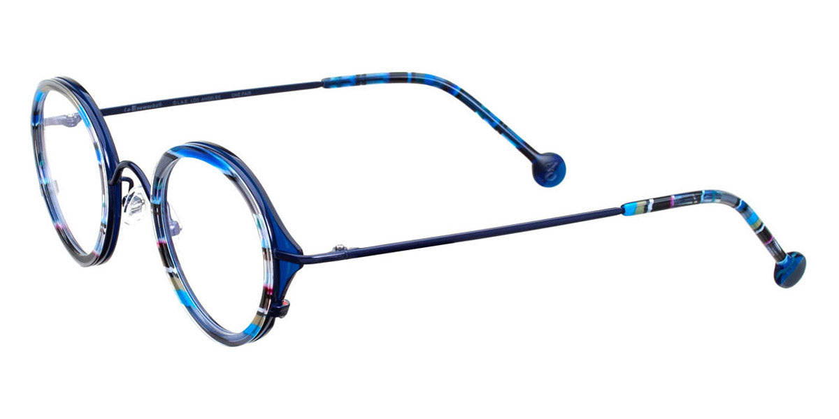 L.A.Eyeworks® GARCIA  LA GARCIA 251490 43 - T-Shirt Blue with Tonka Blue Eyeglasses