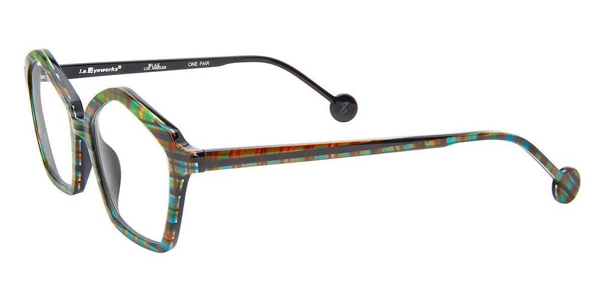 L.A.Eyeworks® WHIRLY BIRD  LA WHIRLY BIRD 607 52 - Rad Plaid Eyeglasses