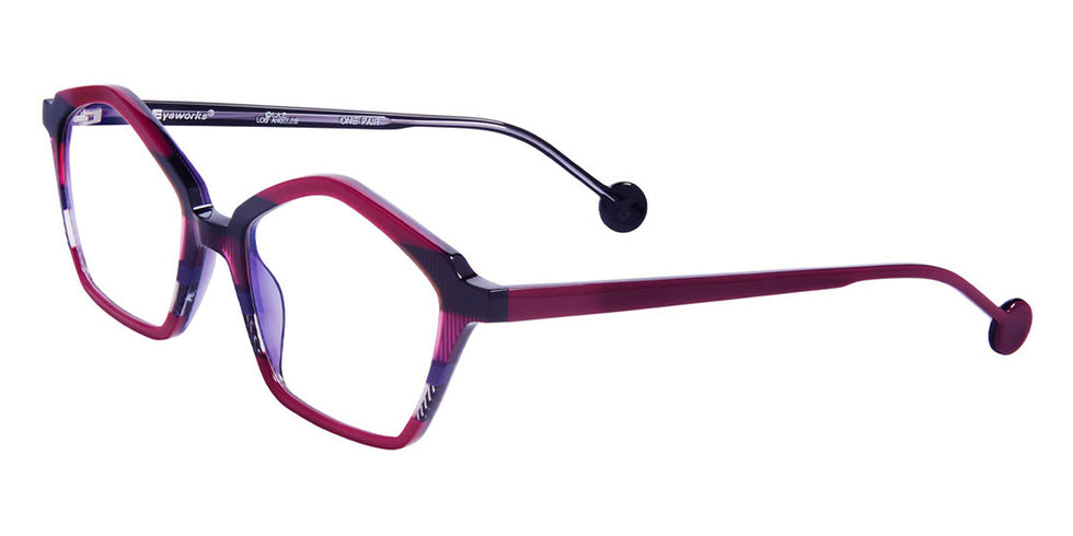 L.A.Eyeworks® WHIRLY BIRD  LA WHIRLY BIRD 620 52 - Mulberry Louvers Eyeglasses