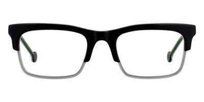 L.A.Eyeworks® GHATS  LA GHATS 314317 53 - Black Pinstripe and Smoke Eyeglasses