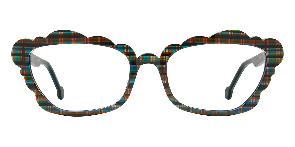 L.A.Eyeworks® CASTANET  LA CASTANET 607 55 - Rad Plaid Eyeglasses