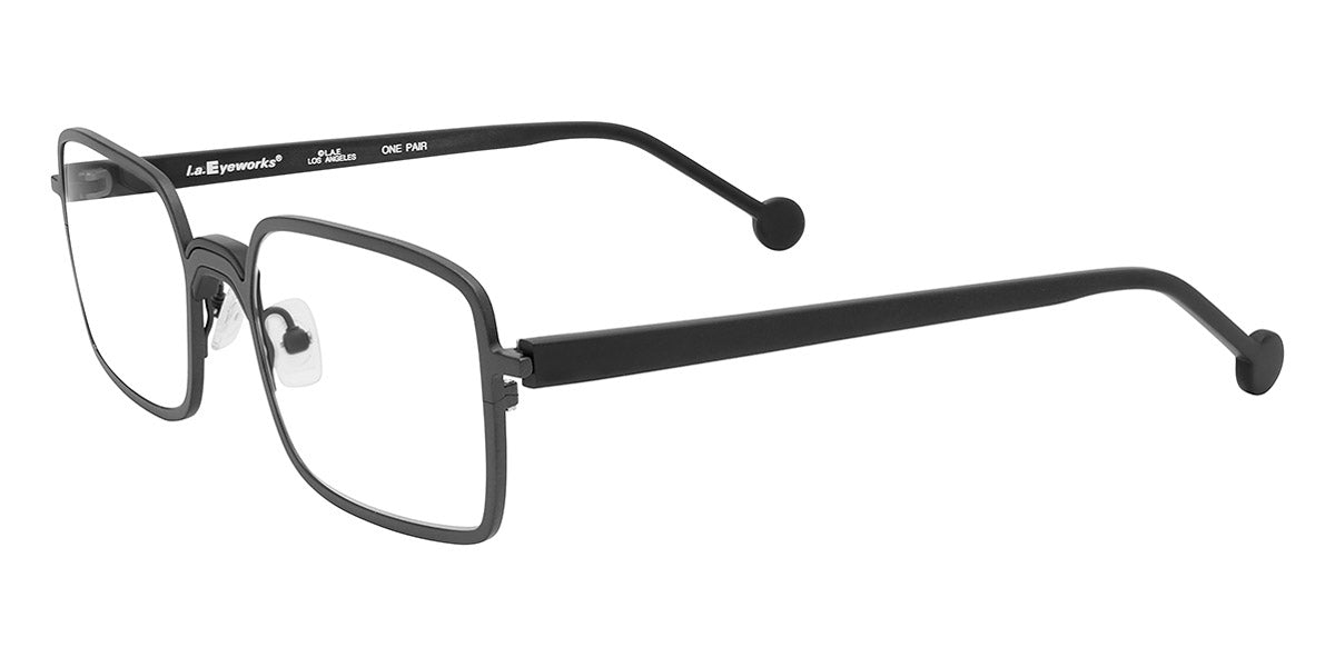 L.A.Eyeworks® YUBAN LA YUBAN 498101M 53 - Dark Gunmetal with Black Matte Eyeglasses