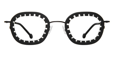 L.A.Eyeworks® TULLY  LA TULLY 101M472M 43 - Black Matte with Black Matte Eyeglasses