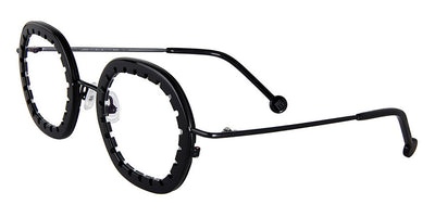L.A.Eyeworks® MONTSERRAT  LA MONTSERRAT 101472M 46 - Shiny Black with Black Matte Eyeglasses