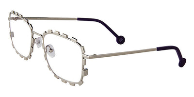 L.A.Eyeworks® CABAZON  LA CABAZON 405 51 - Shiny Silver Eyeglasses