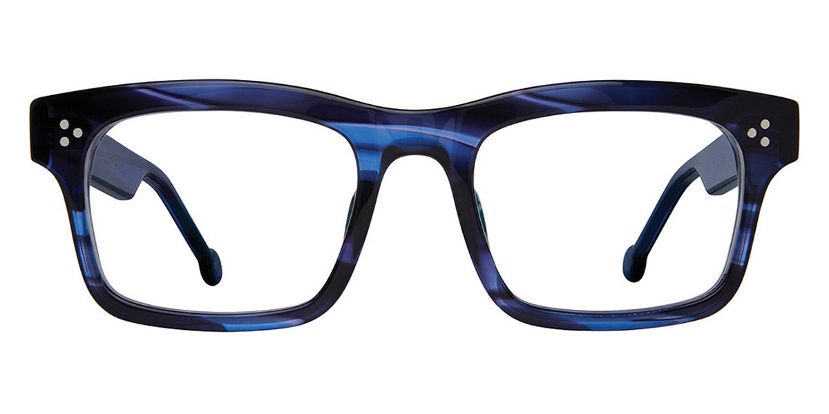 L.A.Eyeworks® WALLY  LA WALLY 1027 53 - Badass Blue Eyeglasses