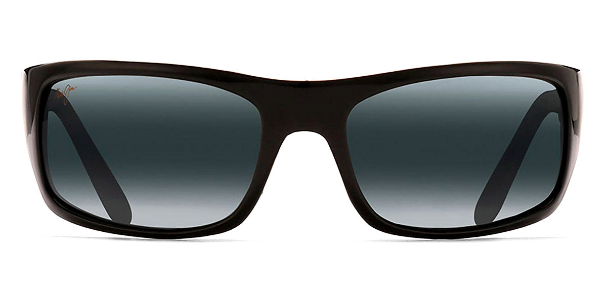 Maui Jim® Peahi 202-02 - Gloss Black / Neutral Grey Sunglasses