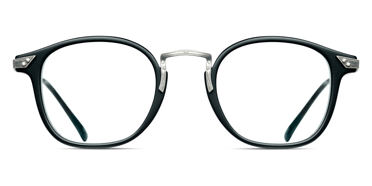 Matsuda® 2808H MTD 2808H Matte Black/Matte Antique Silver 47 - Matte Black / Matte Antique Silver Eyeglasses